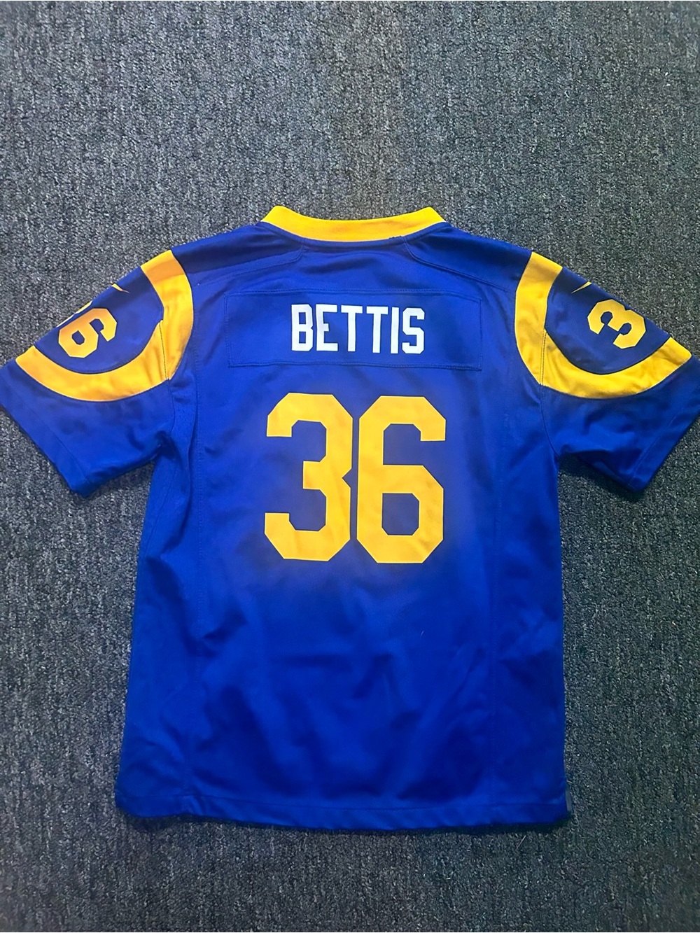 Nike LA Los Angeles Rams Jerome Bettis Football Jersey Sz Youth L Large Blue